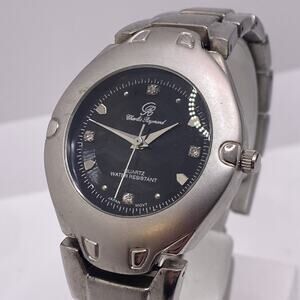 Charles Raymond Vintage Mens Silver Watch New Battery